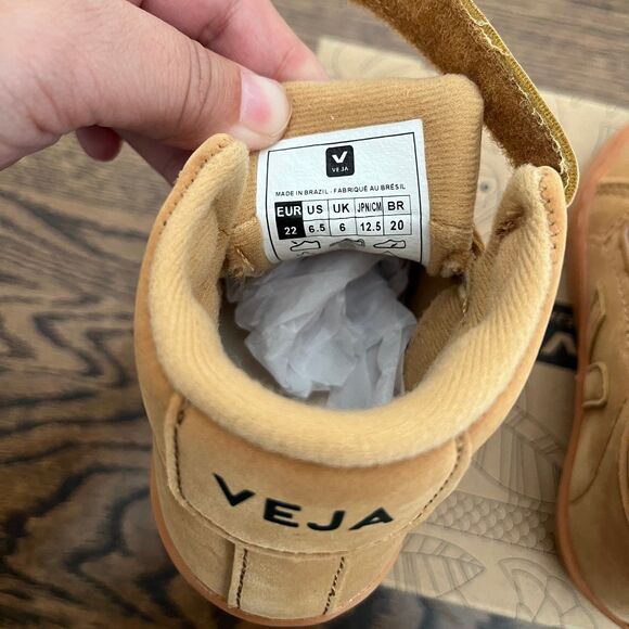 NIB - Veja Kids Small Esplar Velcro Leather Sneaker (US 6.5) - Picture 6 of 10